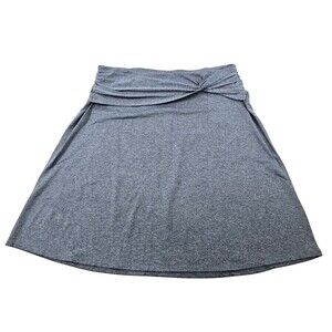 WN Women's Large Patagonia Blue Spacedye Seabrook A-Line Knot Ruched Side Skirt